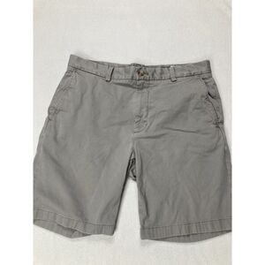 Vineyard Vines Gray Flat Front Chino Canvas Breaker Short Mens 34